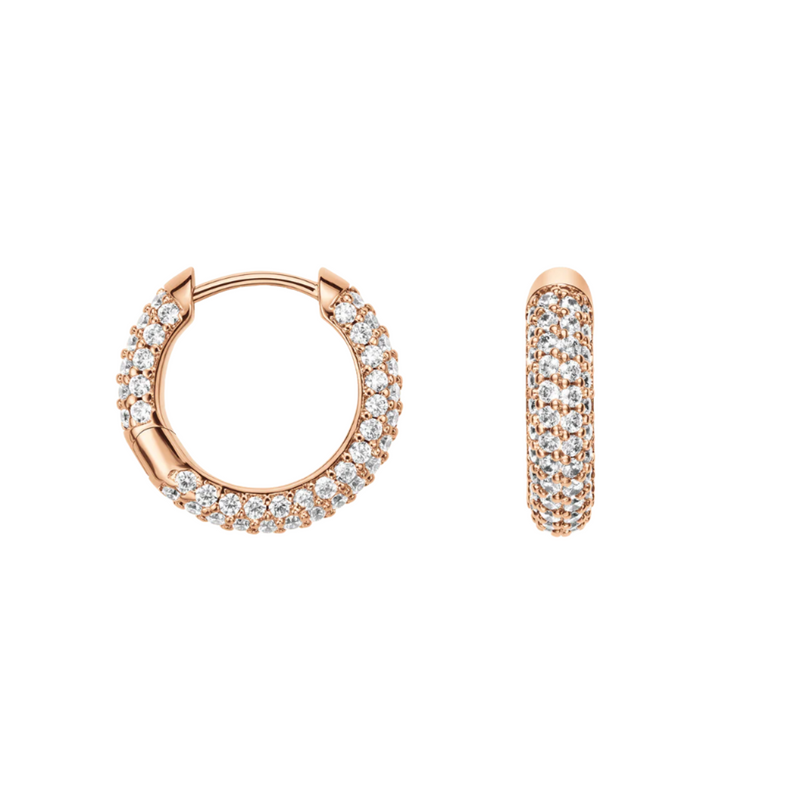 Daniel Wellington Pavé Crystal Rose Gold Earrings DW00400627