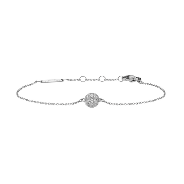 Daniel Wellington Pavé Crystal Pendant Silver Bracelet DW00400656