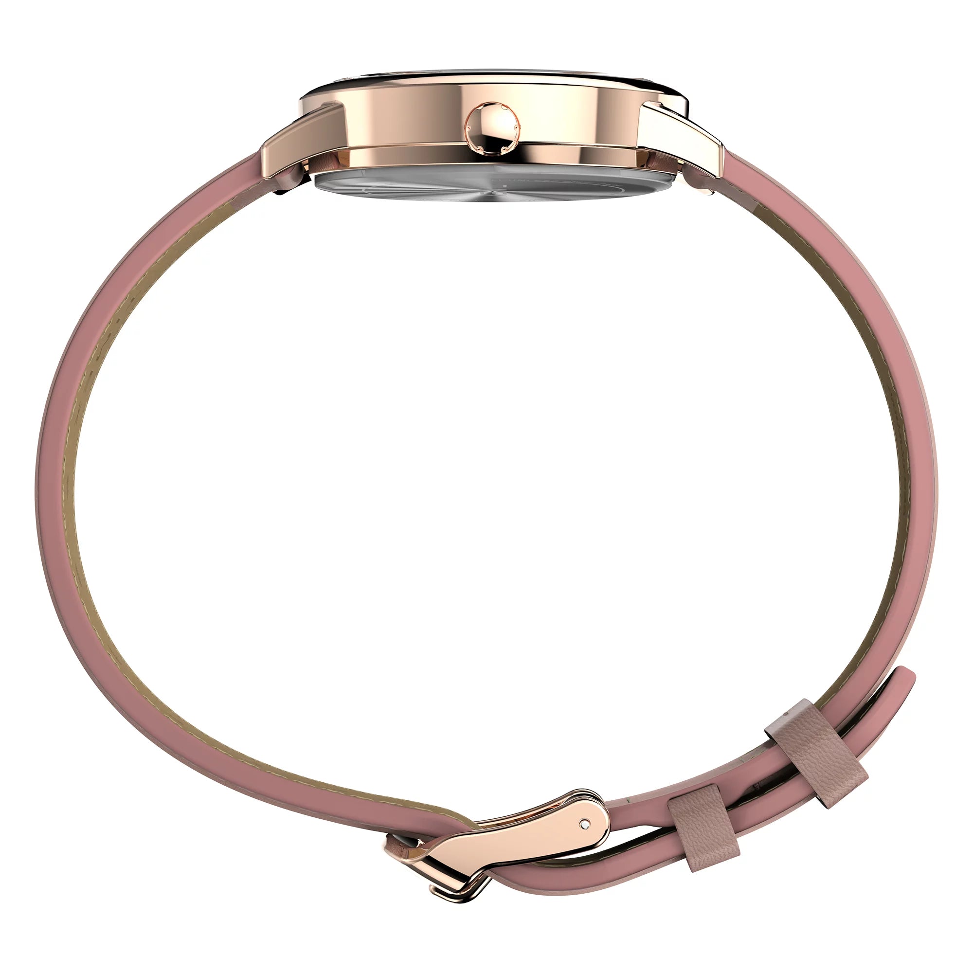 Timex Easy Reader Classic Pink Leather Strap Watch TW2W32300