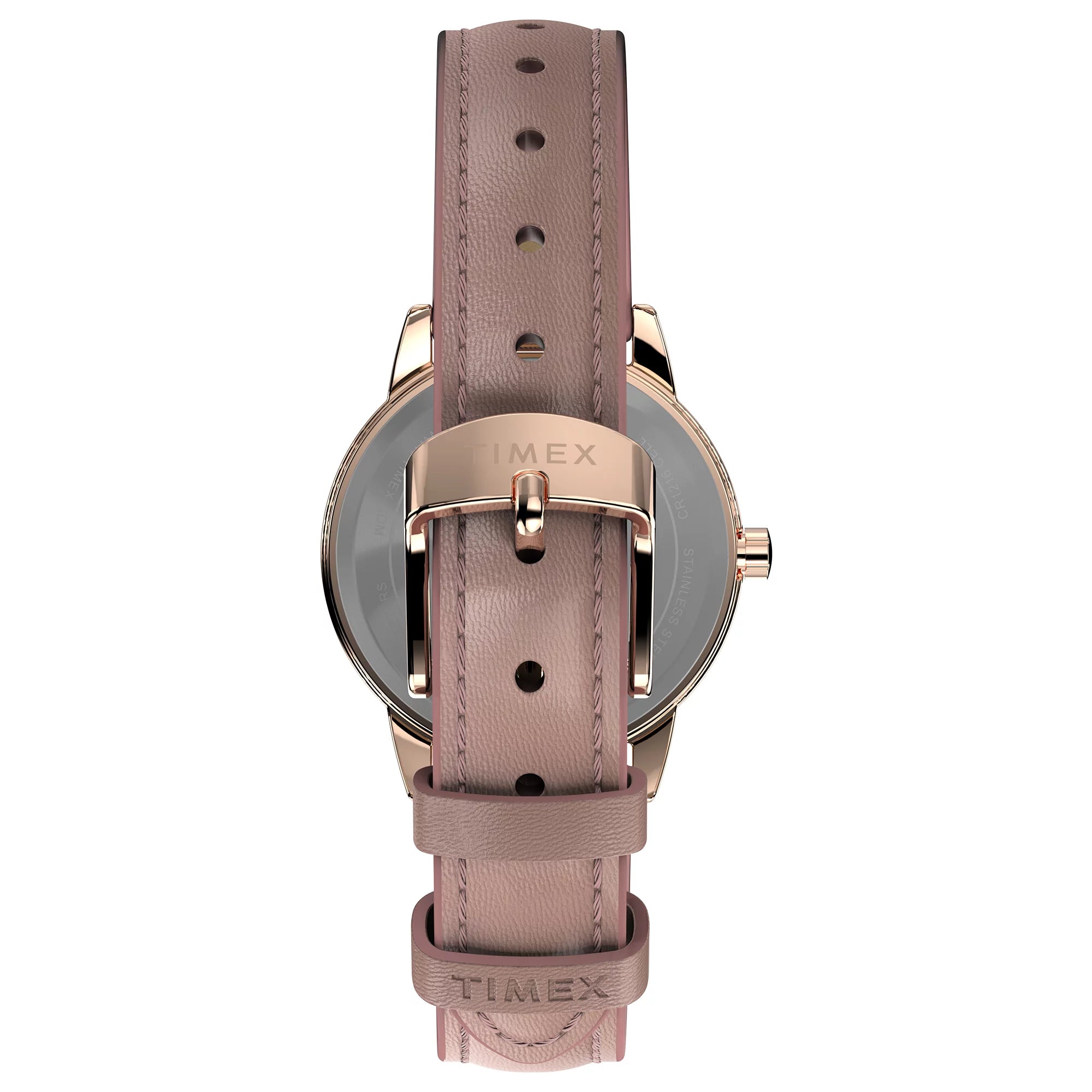 Timex Easy Reader Classic Pink Leather Strap Watch TW2W32300