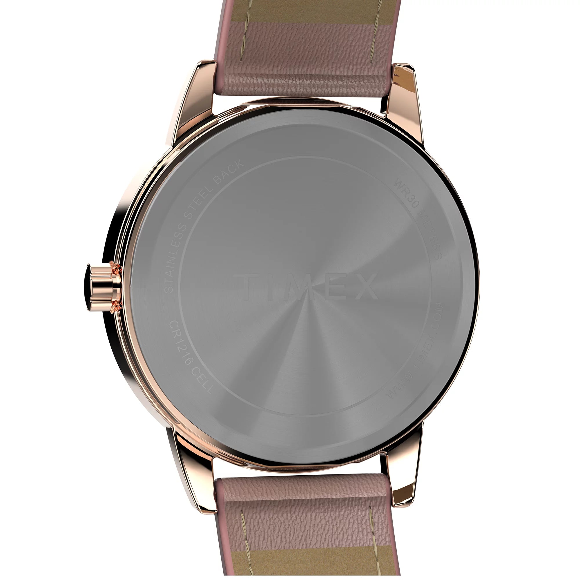 Timex Easy Reader Classic Pink Leather Strap Watch TW2W32300