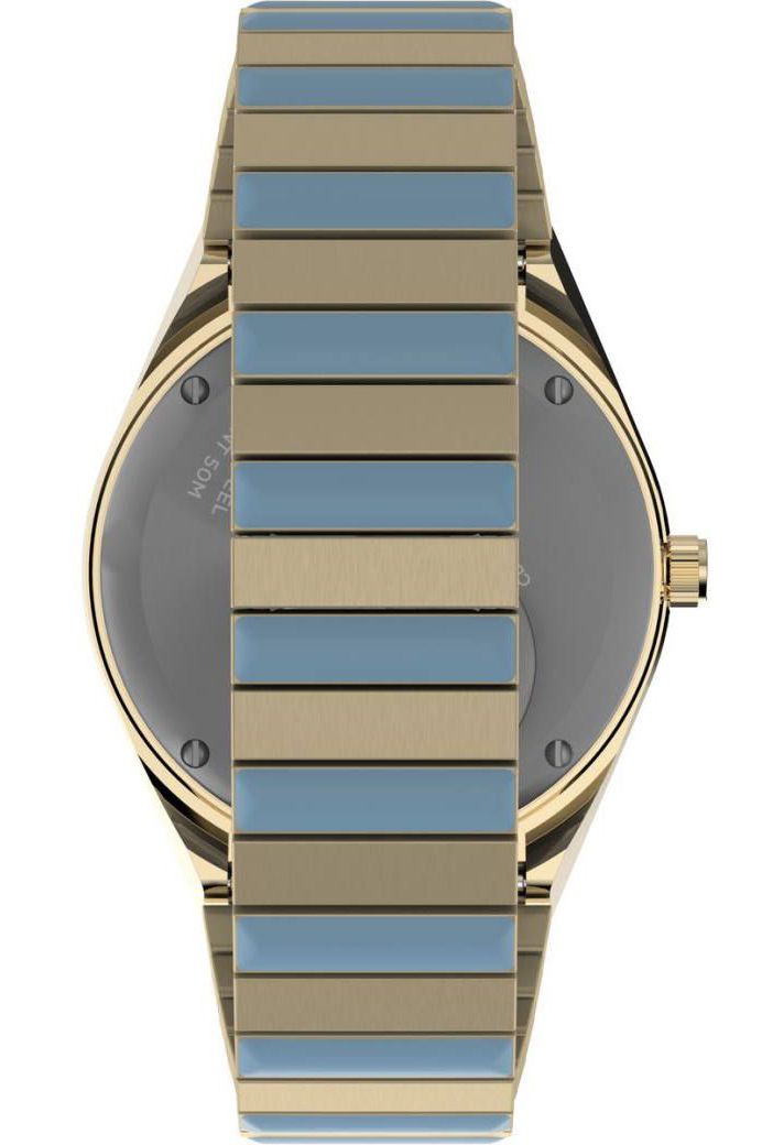 Timex Q 36mm Gold Dial Watch TW2W40900