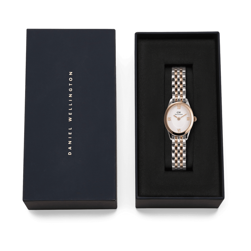 Daniel Wellington Ophelia Mini Beans Link White Dial Watch DW00100810