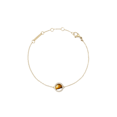 Daniel Wellington Audrey Tiger Eye Gold Bracelet DW00401427