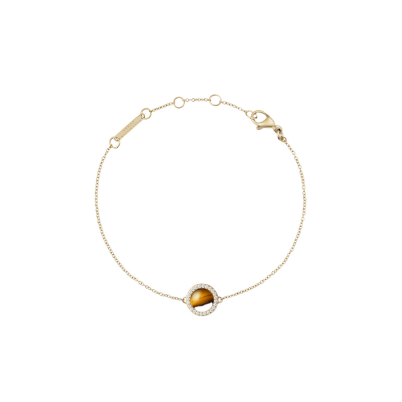 Daniel Wellington Audrey Tiger Eye Gold Bracelet DW00401427