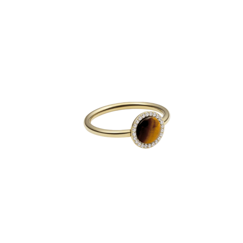 Daniel Wellington Audrey Tiger Eye Gold Ring