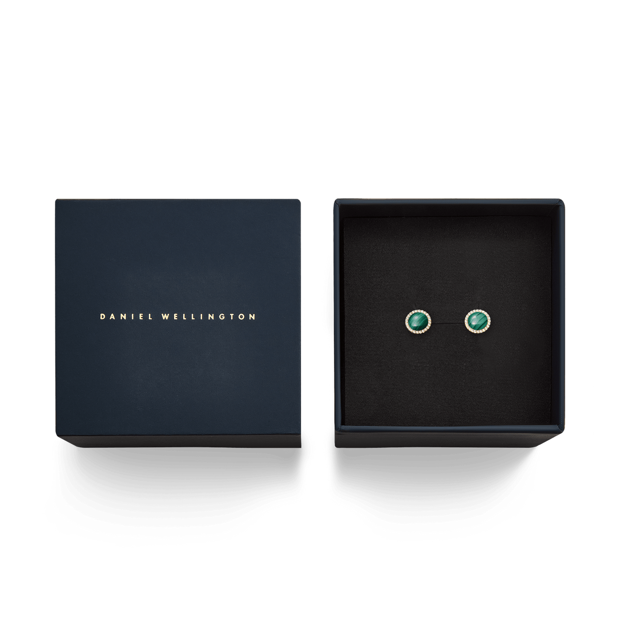 Daniel Wellington Audrey Malachite Rose Gold Earrings DW00401413