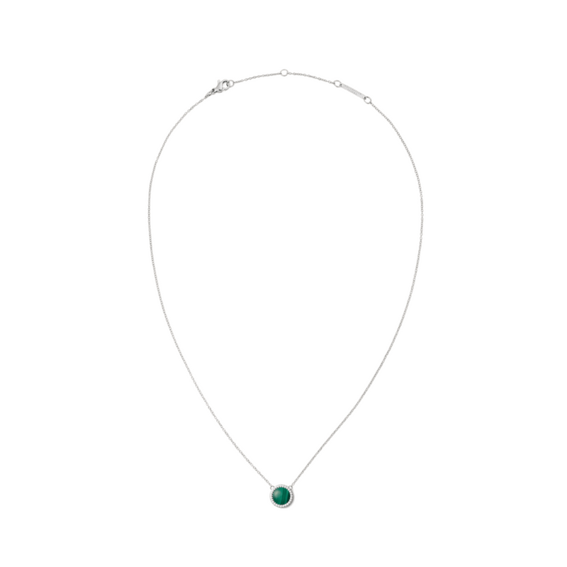 Daniel Wellington Audrey Malachite Silver Necklace DW00401455