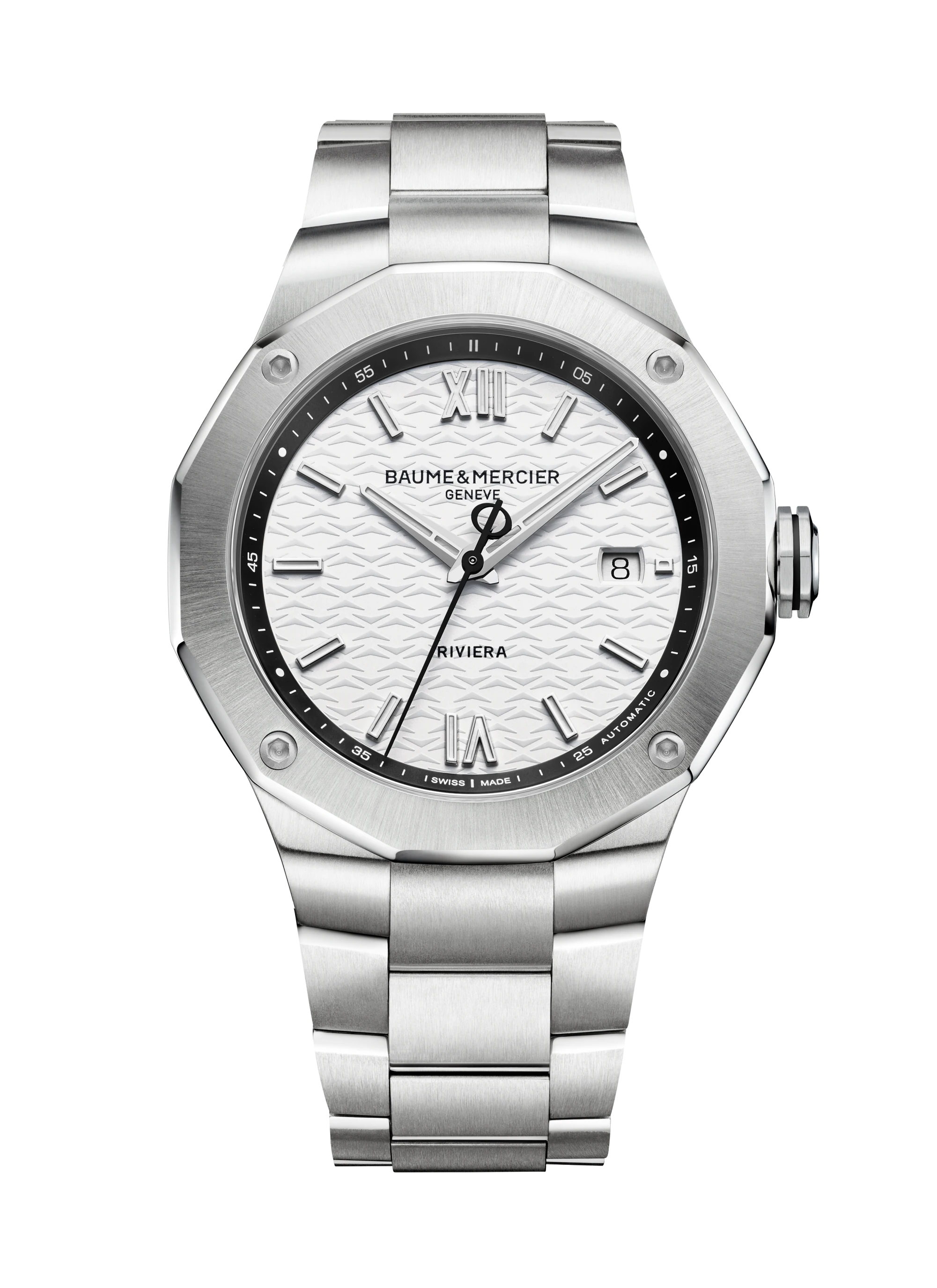 Baume & Mercier Riviera White Dial Automatic 42mm Watch M0A10829