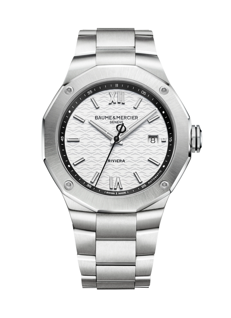 Baume & Mercier Riviera White Dial Automatic 42mm Watch M0A10829