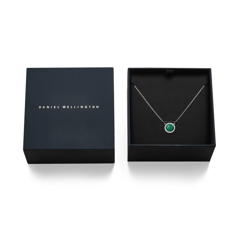 Daniel Wellington Audrey Malachite Silver Necklace DW00401455