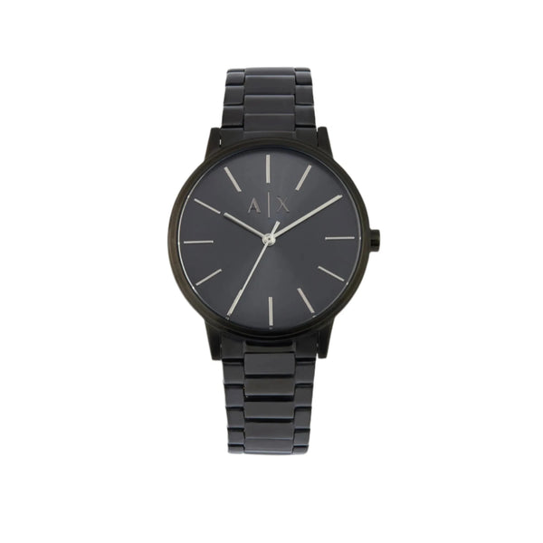 Armani Cayde Elegant Black Steel Band Timepiece AX2701