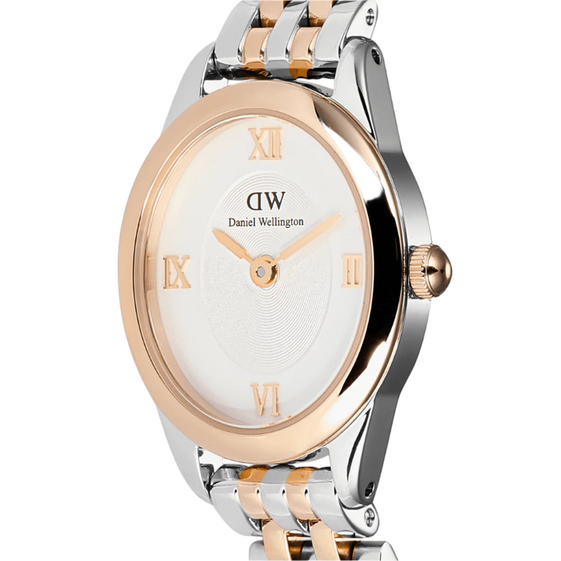 Daniel Wellington Ophelia Mini Beans Link White Dial Watch DW00100810