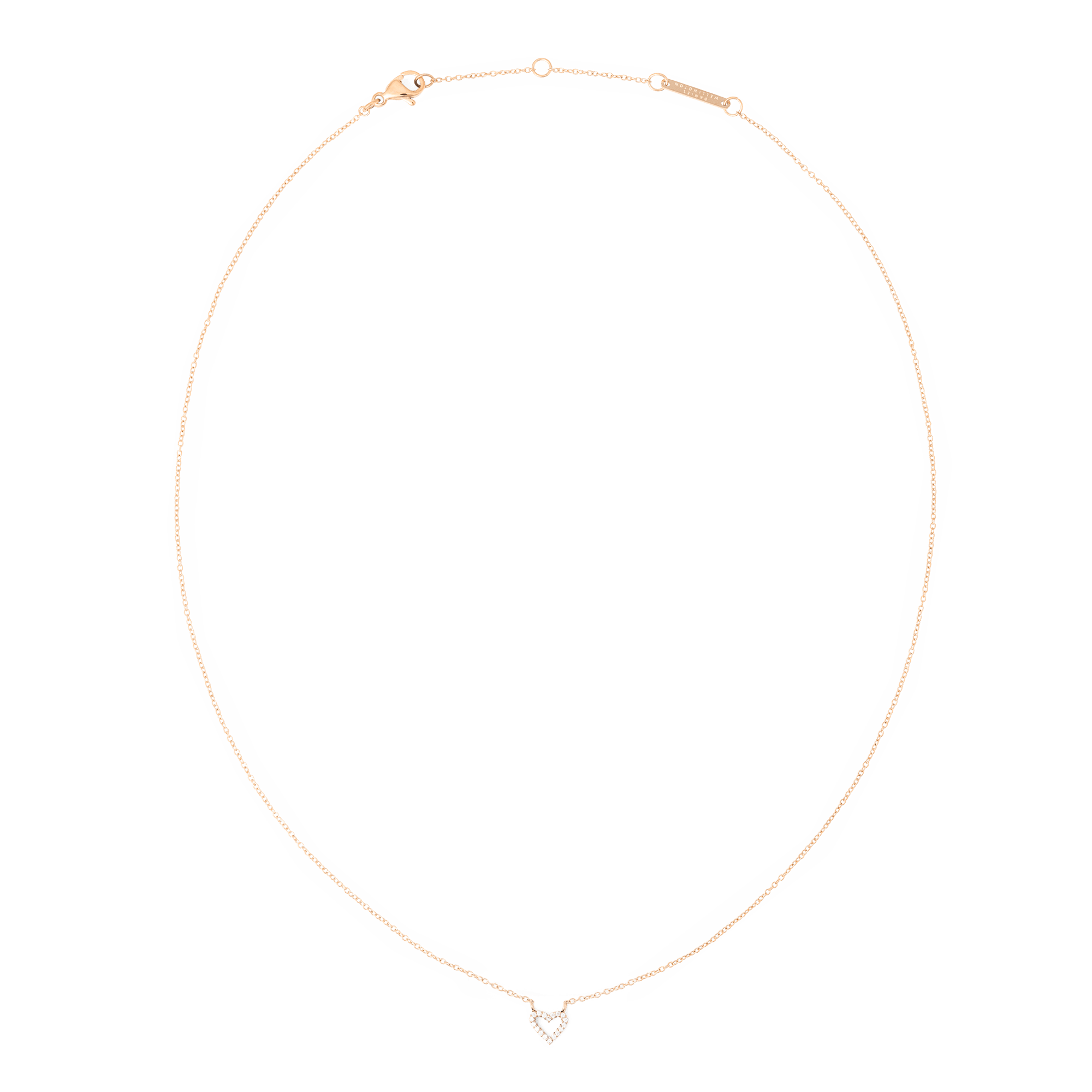 Daniel Wellington Mirelle Heart Necklace Rose Gold