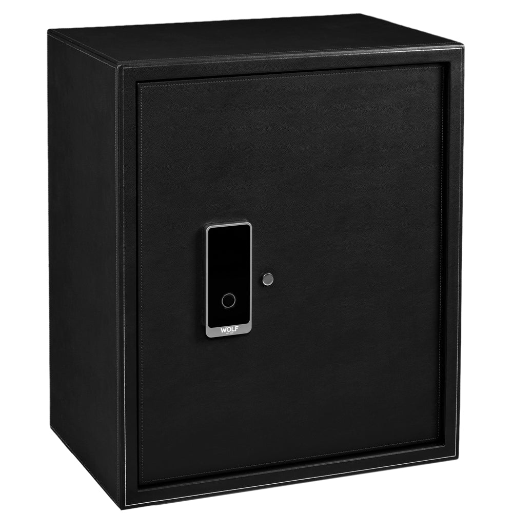 Wolf The Den 8 Piece Watch Winder Safe Black 430802 front packshot