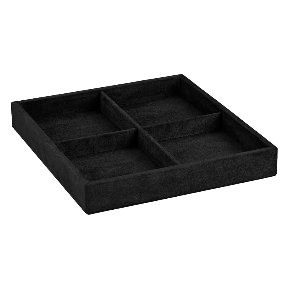 Wolf The Den 8 Piece Watch Winder Safe Black 430802 four-compartment jewellery insert