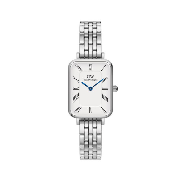 Daniel Wellington Quadro Roman Numerals 5-Link White Dial Watch DW00100691