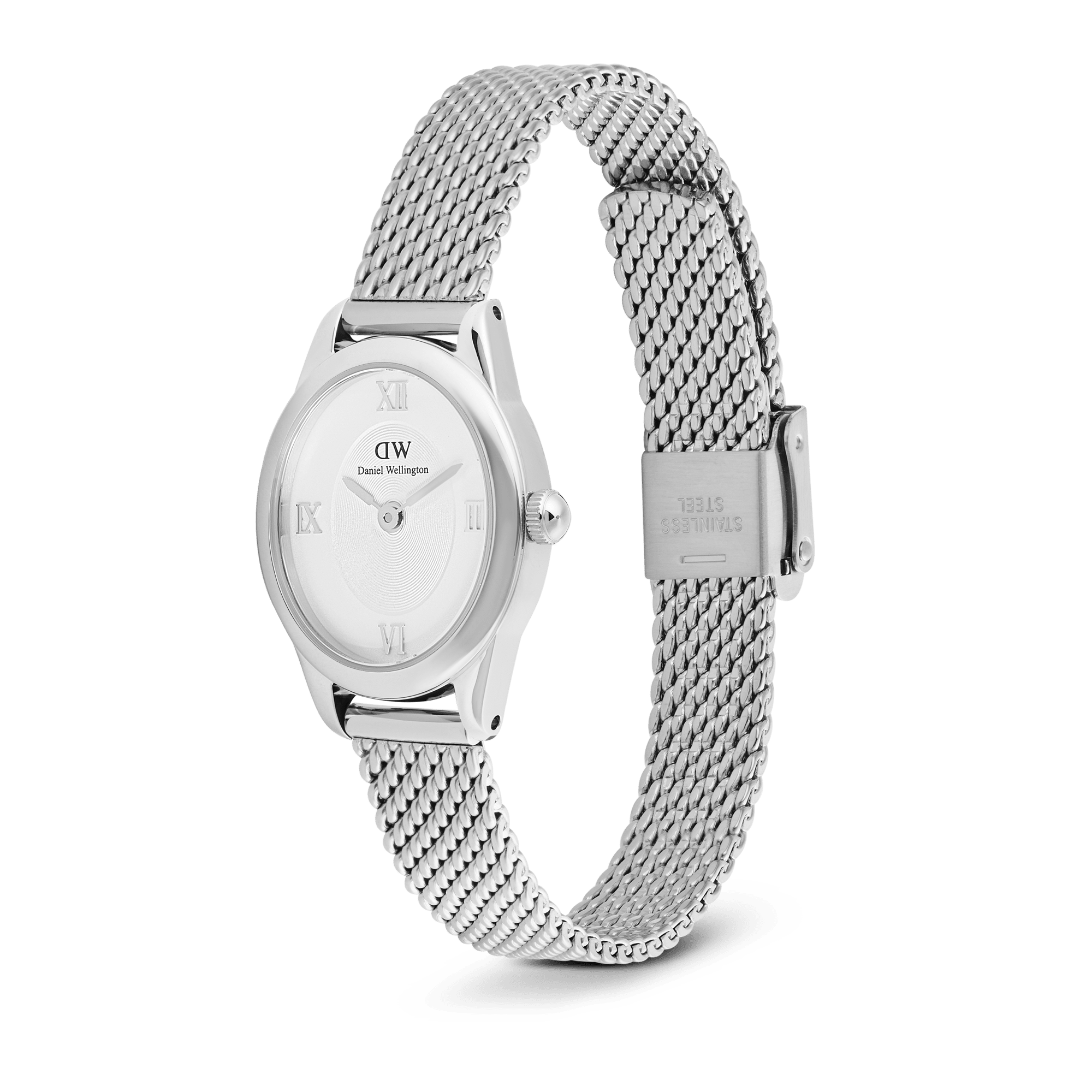 Daniel Wellington Ophelia Mini Mesh White Silver DW00100938