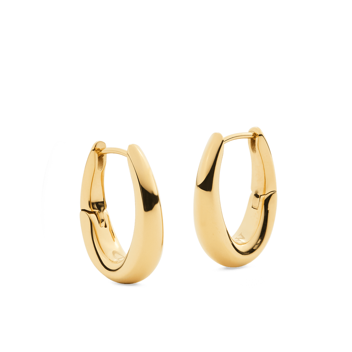 Daniel Wellington Flow Earring 20mm Gold DW00402078 in recycled stainless steel