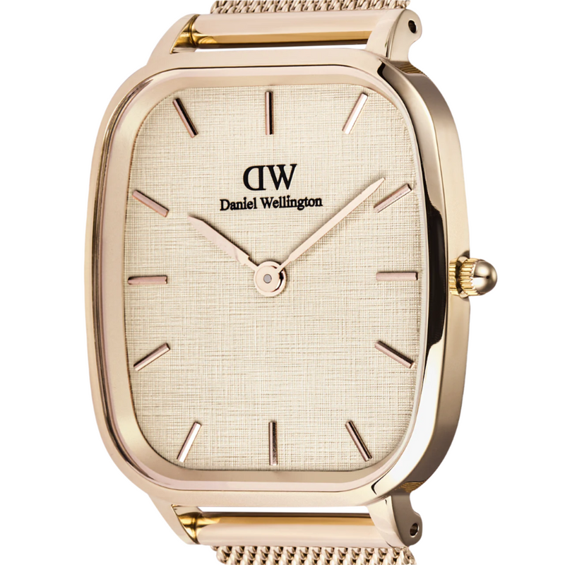 Daniel Wellington Marlon Melrose Vintage Linen Pattern Dial Watch DW00100817