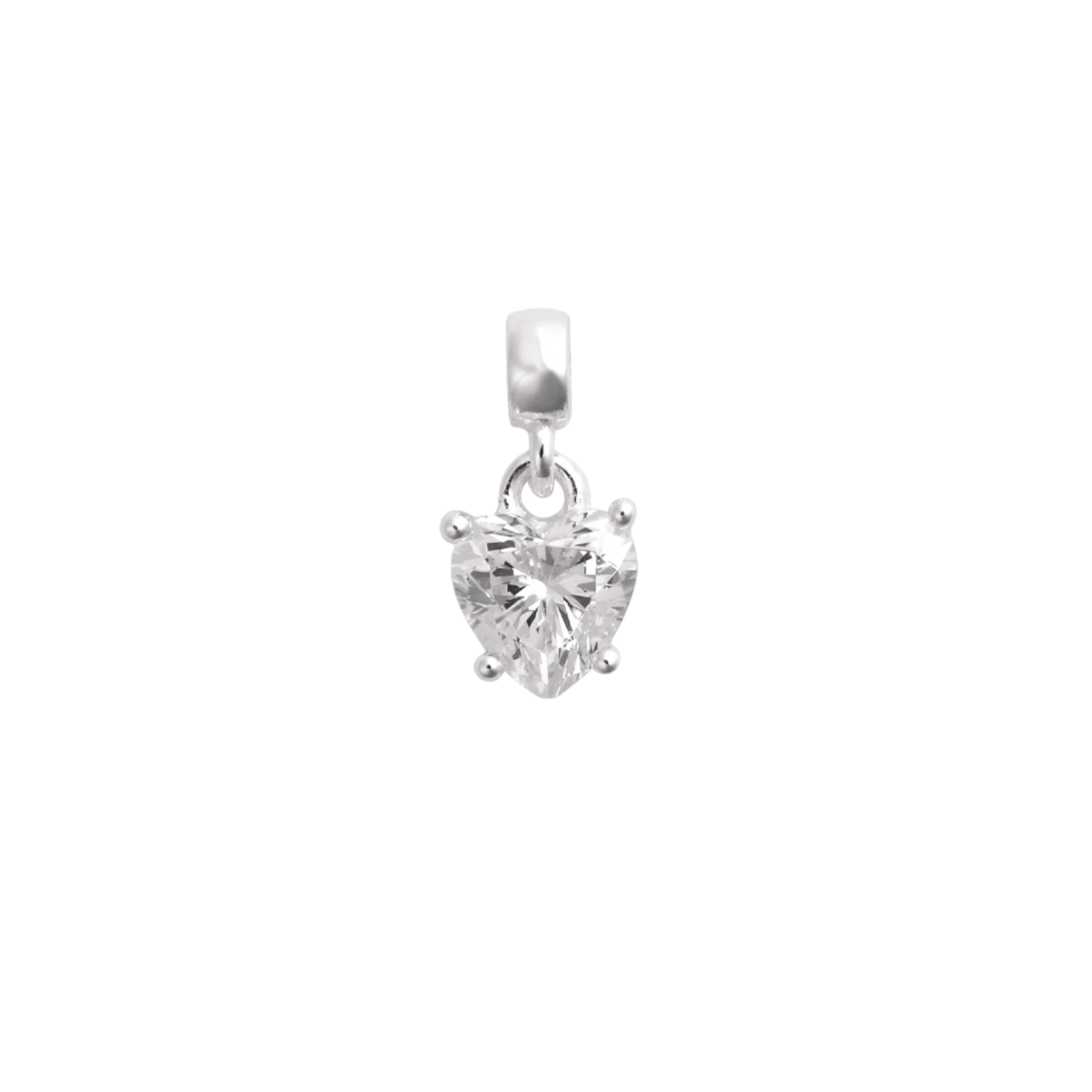 Daniel Wellington Heart White Crystal Charm S925 Sterling Silver DW00401049
