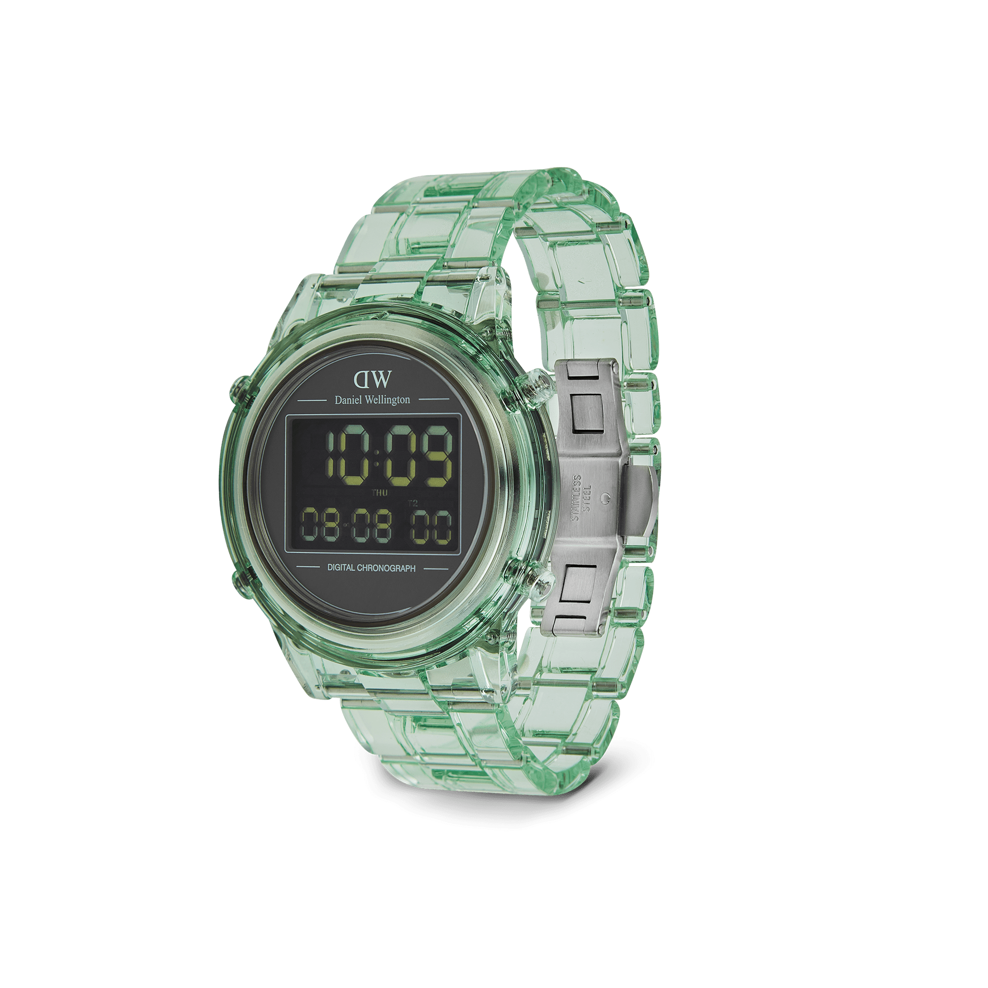 Daniel Wellington Retro Digital Light Green Watch