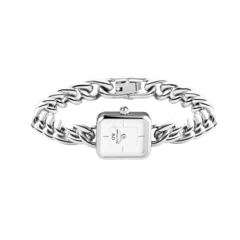 Daniel Wellington Jolie Silver Chain White Dial Watch DW00100834