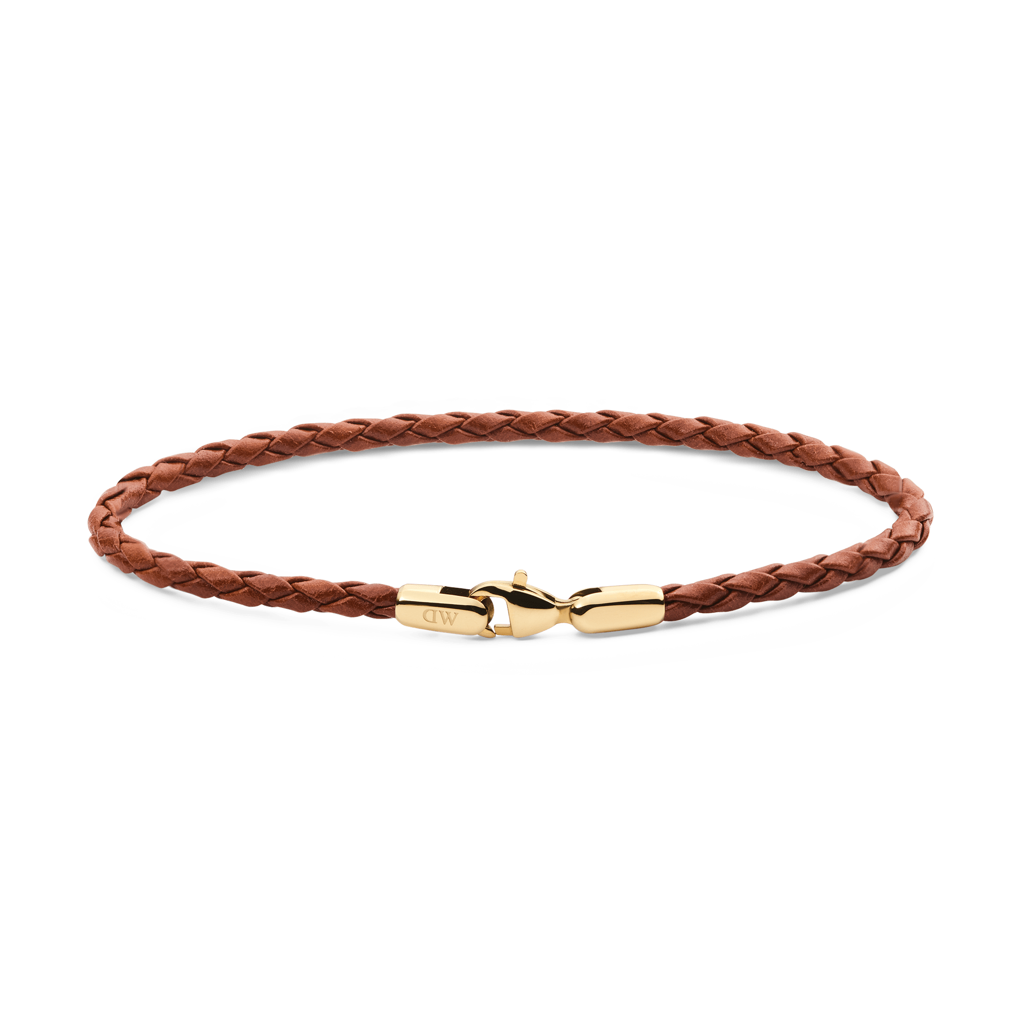 Daniel Wellington Daniel  Braided Leather Bracelet St Mawes 2.8 Gold