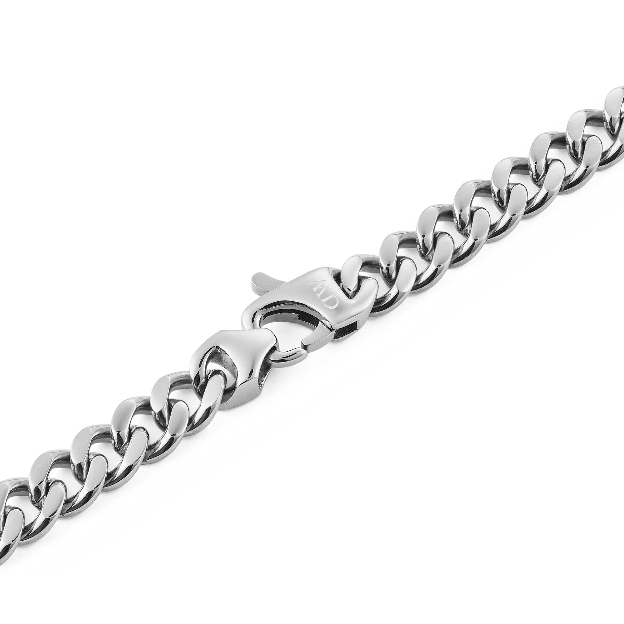Daniel Wellington Ellipse Cuban Chain Necklace Silver