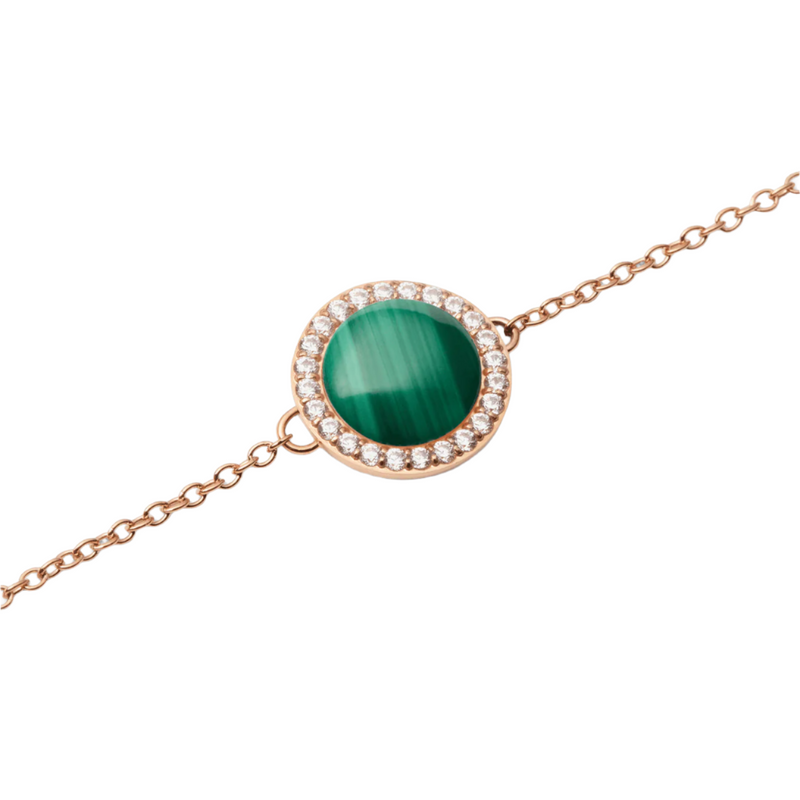 Daniel Wellington Audrey Malachite Rose Gold Bracelet DW00401431
