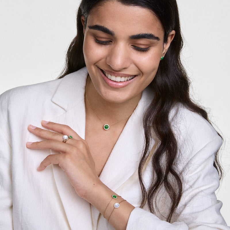 Daniel Wellington Audrey Jade Gold Ring