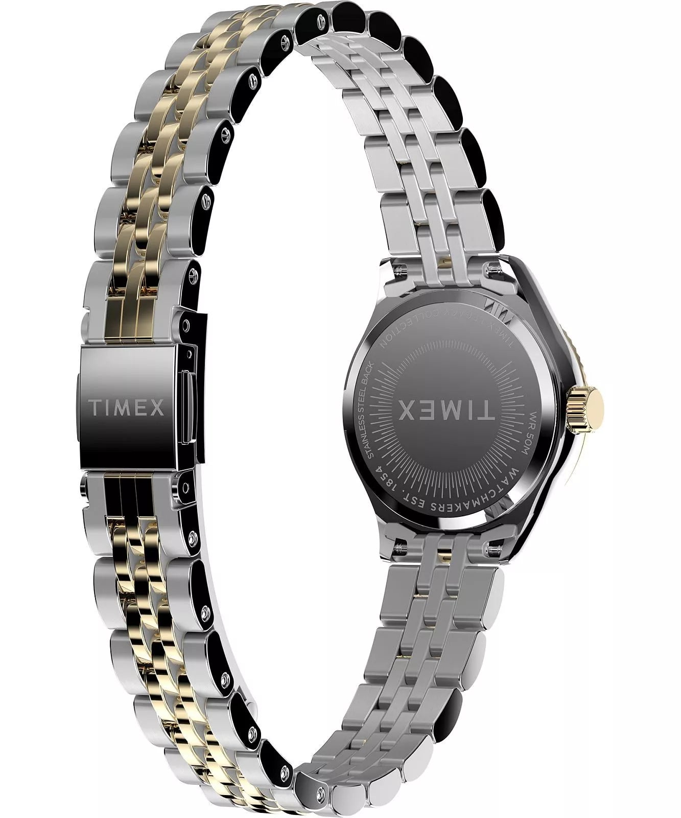 Timex Legacy Mini Gold Dial Two Toned Stainless Steel Quartz Watch TW2W90900