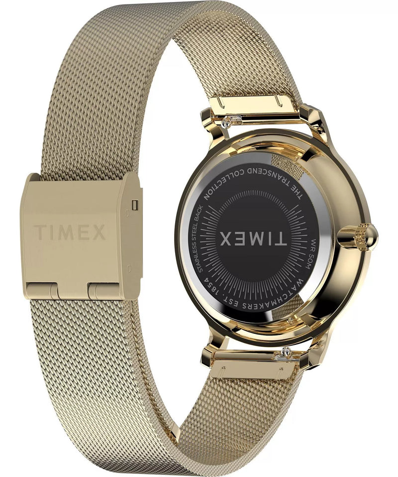 Timex Transcend 31mm Gold-tone Case and Bracelet with Green Dial TW2W87300