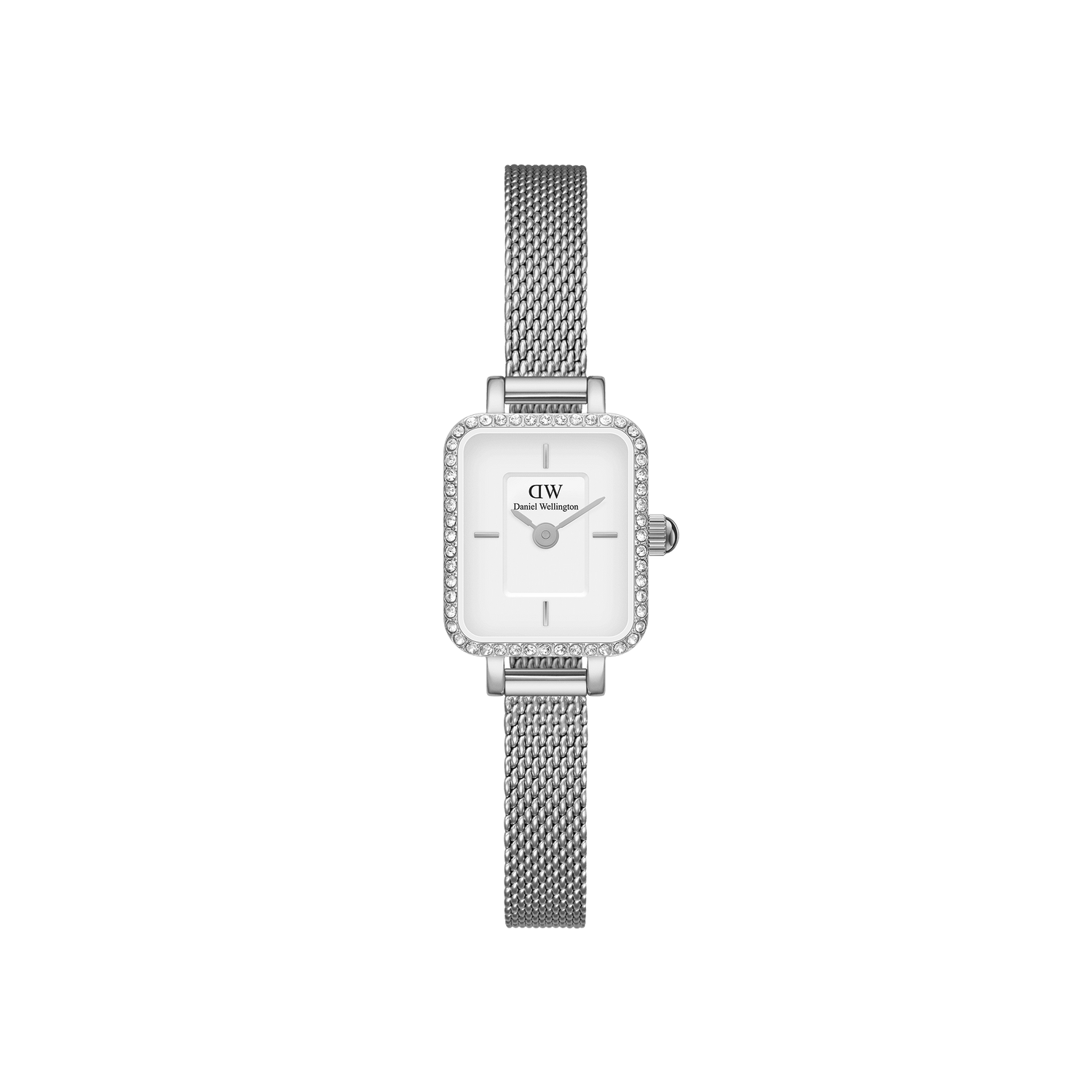 Daniel Wellington Quadro Mini Lumine Bezel Silver Watch DW00100732