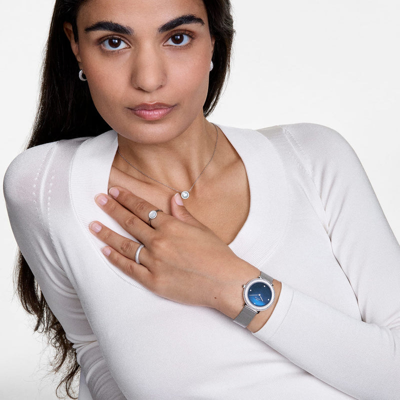 Daniel Wellington Audrey Mother of Pearl Silver Ring