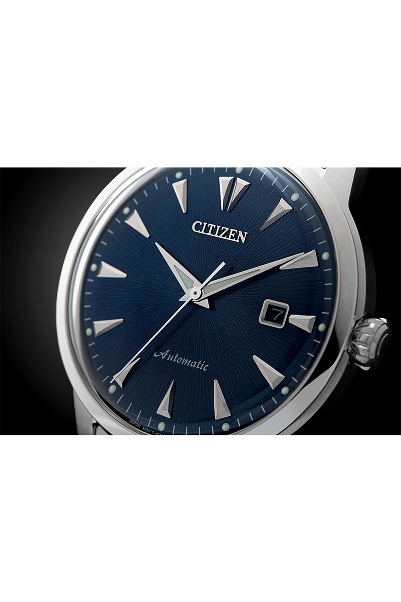 Citizen Automatic Blue Textured Dial Limited Piece Men's Watch NK0008-85L