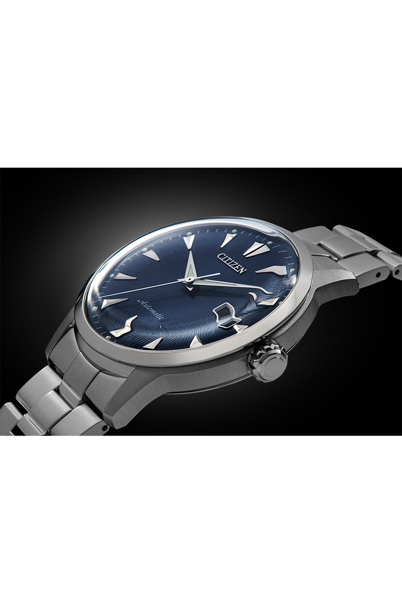 Citizen Automatic Blue Textured Dial Limited Piece Men's Watch NK0008-85L