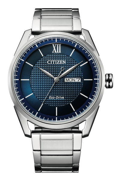 Citizen Eco-Drive Blue Dial Stainless Steel Watch AW0081-89L