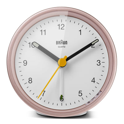Braun Classic Analogue Alarm Clock Pink