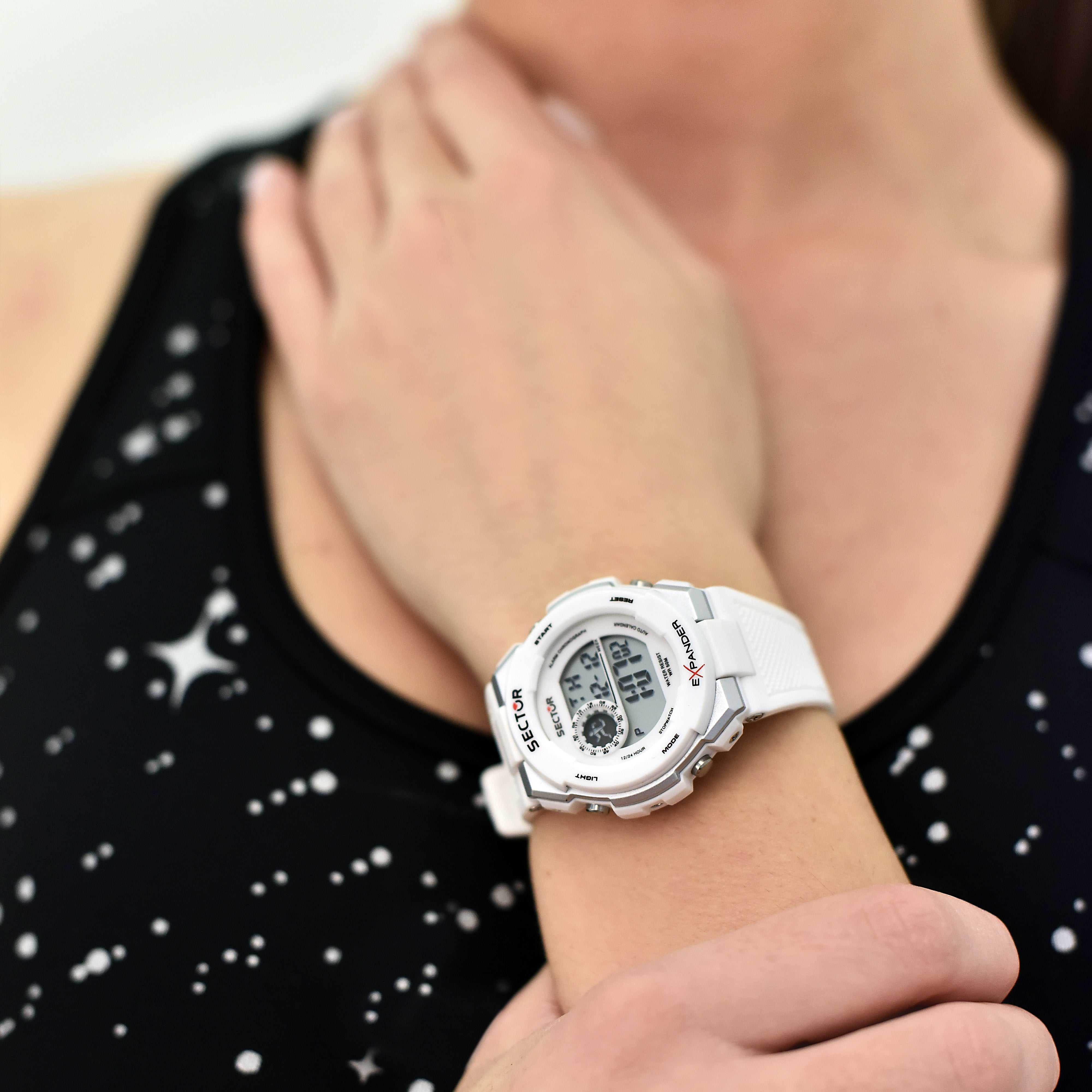 Sector EX-10 White Digital Watch R3251537005