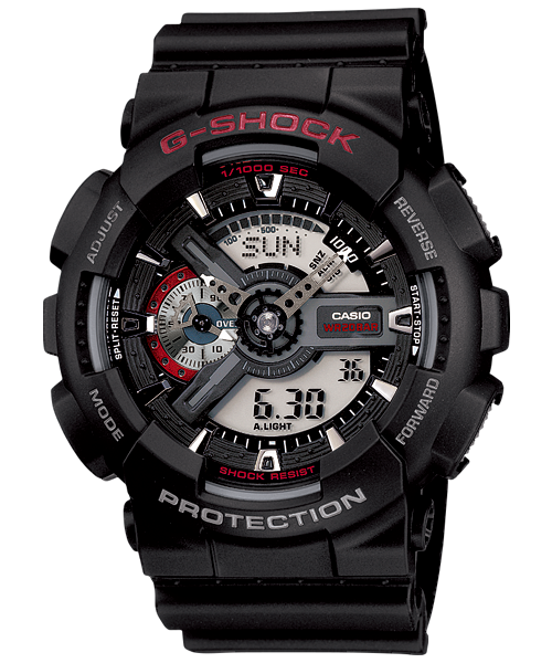 G-Shock World Time Analogue Digital Mens Watch GA110-1A