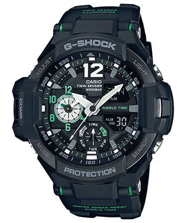 G Shock Gravitymaster Twin Sensor GA1100 1A3 Mens Watch Watch Direct