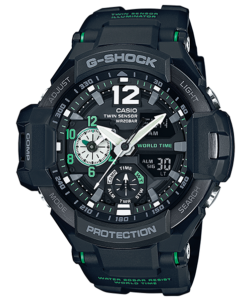 G-Shock Gravitymaster Twin Sensor GA1100-1A3 Mens Watch