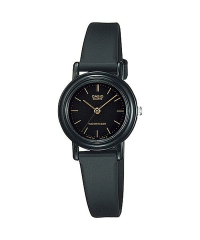 Casio Womens Lq139Amv-1 Black Resin Quartz Watch With Black Dial