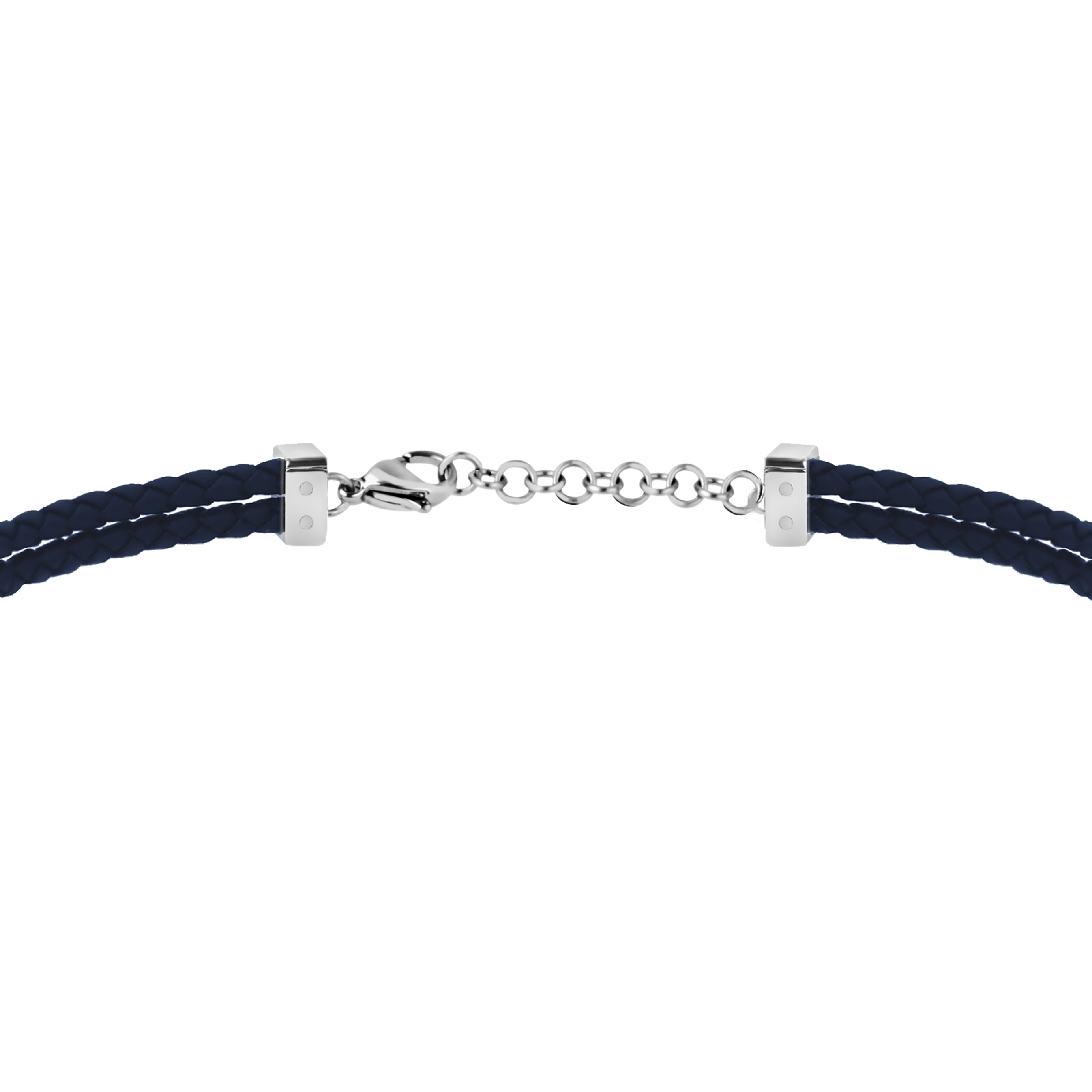 Maserati Signature Men's Blue Leather Bracelet