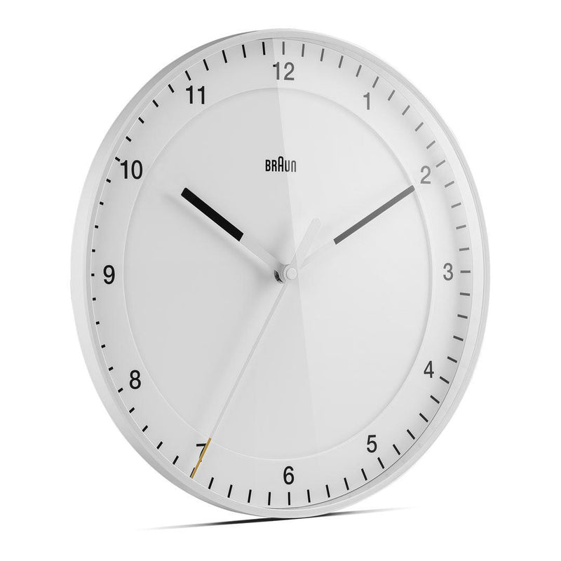 Braun Classic Analogue Wall Clock 30cm White