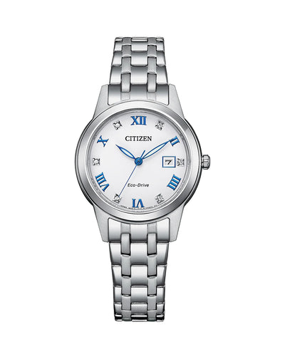 Citizen Eco Drive White Dial Womens Watch FE1240-81A