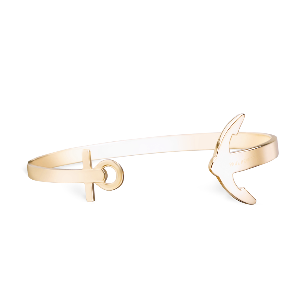 Paul Hewitt Ancuff Gold Bracelet - S
