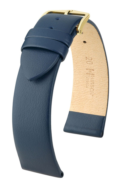 Hirsch Toronto Large Blue Leather Band