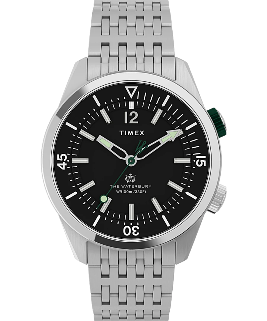 Timex Waterbury Dive 41mm Stainless Steel Bracelet Watch